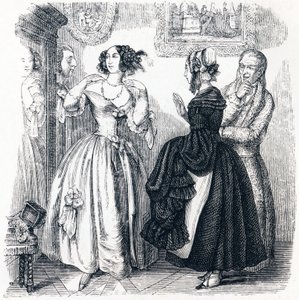 mladá vdova - Bajky od La Fontaina od Grandville