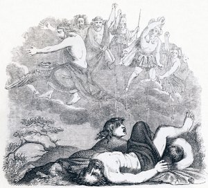 Jupiter a hromy - Bajky od La Fontaina od Grandville