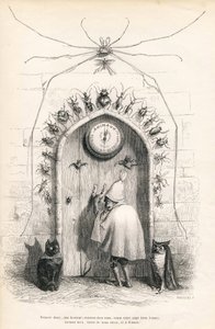 Rozloučení se čtenářem na konci knihy. Miniatury ilustroval JJ Granville. Rytina podepsána Breviere "Čtenáři" od PJ Stahla ve "Scénách ze soukromého a veřejného života zvířat". Paris, J. Hetzel a Paulin od Grandville