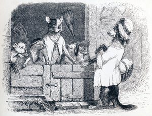 Vši a jeho společník - Bajky od La Fontaina od Grandville