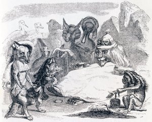 Lev, vlk a liška - Bajky od La Fontaina od Grandville