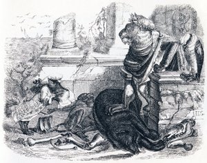Lví dvůr - Bajky od La Fontaina od Grandville
