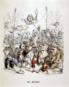 Maskovaná koule zvířat - od Grandville od Grandville