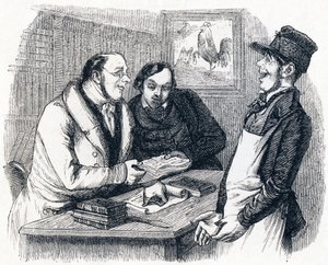 Pražič a perla (Le coq et la perle) - Fables by La Fontaine od Grandville