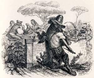 Vlk a pastýři - Bajky od La Fontaina od Grandville