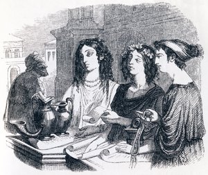 testament vysvětlený Ezopem - Bajky od La Fontaina od Grandville