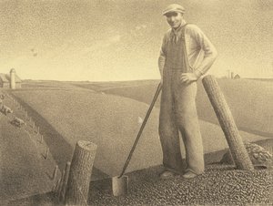 Na jaře od Grant Wood