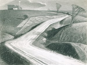 březen 1940 (uhl na papíře)