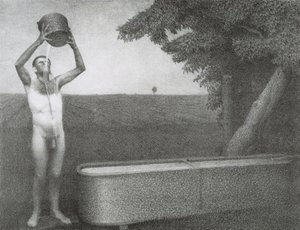 Dusná noc, 1939 od Grant Wood