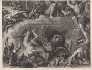 Alegorický jezdecký portrét Ludvíka XIV., francouzského krále od Gérard Edelinck