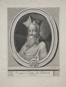 Kardinál Jacques Davey Duperron od Gérard Edelinck