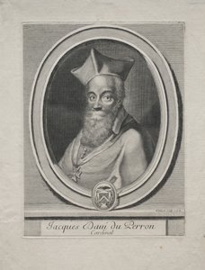 Kardinál Jaques Davey Duperron. od Gérard Edelinck