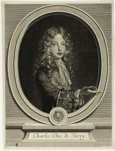 Charles Duc de Berry od Gérard Edelinck