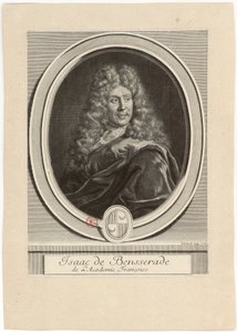 Isaac de Bensserade z Académie Françoise od Gérard Edelinck