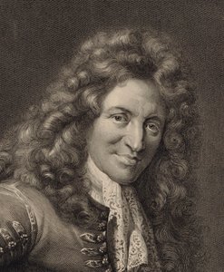 Portrét loutnisty a skladatele Charlese Moutona c. 1626-1710, 90. léta 17. století. od Gérard Edelinck