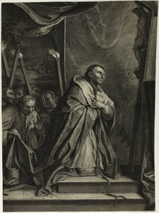Svatý Karel Borromeus od Gérard Edelinck