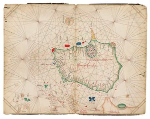Nejstarší známá samostatná mapa ostrova Irska, Portolan Atlas
