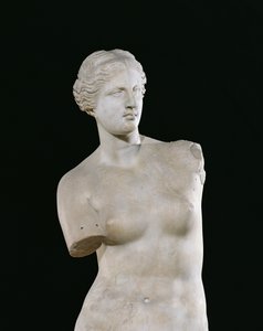 Afrodita, "Venuše z Milé", helénistické období, asi 130-100 př. n. l. (mramor) (detail od 14152)
