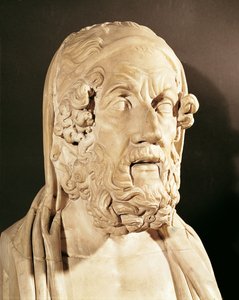 Busta Homéra, helénistické období (330-20 př.nl) (mramor)