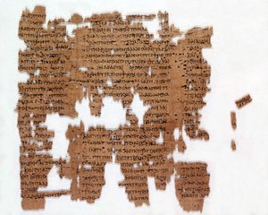Řecký vědecký papyrus z roku 200 našeho letopočtu. od Greek