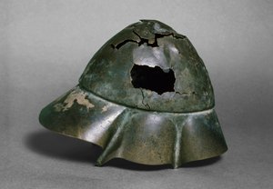 Helma ‚Companion Cavalryman‘, Boetian, pravděpodobně ze 4. století př. n. l. (bronzová) (viz také 126299)