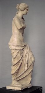 Venus de Milo, boční pohled, řečtina, helénistické období, cca 100-130 př. nl (mramor) (přední pohled viz 14152)