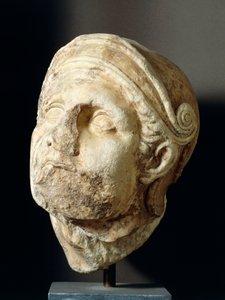 Hlava válečníka od Skopase (340-420 př.nl) z přední části chrámu Athena Alea v Tegea, 4. století před naším letopočtem (foto) od Greek