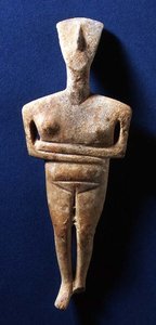 Kykladská figurka, Naxos, cca 3000-2000 př.nl (mramor) od Greek