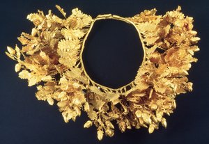 Věnec, řecký, konec 4. století před naším letopočtem (zlatý) od Greek School