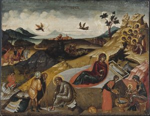 Narození Krista, c. 1490. od Greek icon.