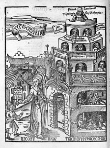 Liberal Arts: Grammar – in “” Philosophical Daisy”” Gregor Reisch (1467-1525). Žok