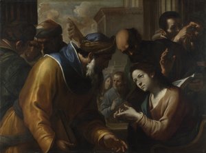 Kristus spor s lékaři, 1660 od Gregorio Preti
