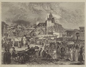 Náměstí bazaru, Tiflis od Grigori Grigorevich Gagarin