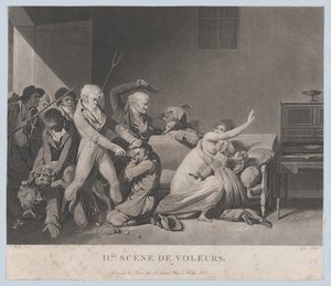 Druhá scéna zlodějů, ca. 1805. od Gror