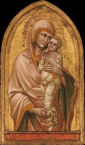 Madonna a dítě. od Guariento