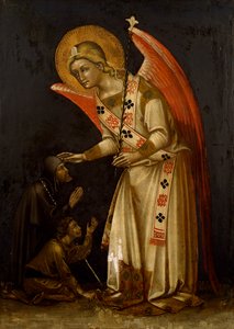 Angel, cca 1354, od Guarienta (aktivní 1338-zemřel v roce 1367 nebo 1370), freska