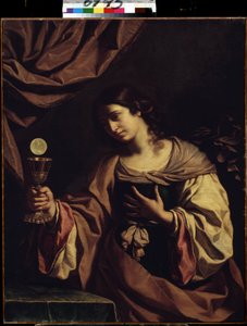 ""Allegorie de la Foi"" (Alegorie víry) obraz Giovanni Francesco Barbieri dit Il Guercino (Le Guerchin) (1591-1666) od Guercino