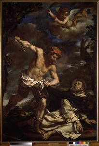 ""mučednictví svatého Petra"" (Mučednictví svatého Petra) Obraz Giovanni Francesca Barbieriho známý jako Il Guercino (Guerchin) (1591-1666) 1625-1630 Puškinovo muzeum, Moskva