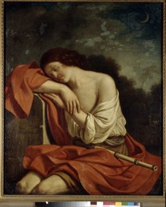 Spící Endymion. Obraz Giovanni Francesco Barbieri známý jako Guercino nebo Le Guerchin (1591-1666), olej na plátně. italské umění od Guercino