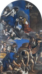 Pohřeb svaté Petronily od Guercino