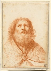 Busta svatého nebo velekněze od Guercino