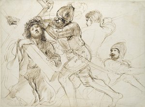 Kristus nesoucí kříž, c1625-1628 od Guercino