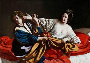 Manželka Josefa a Potifara, 1631 od Guercino