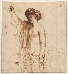 Personifikace spravedlnosti od Guercino