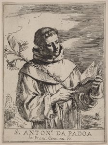 Svatý Antonín Paduánský od Guercino