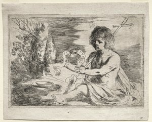 Svatý Jan Křtitel od Guercino