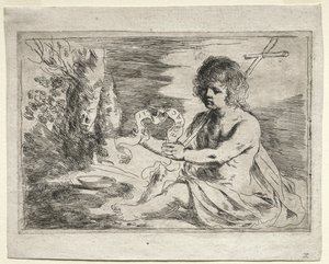 Svatý Jan Křtitel, 50. léta 17. století. od Guercino