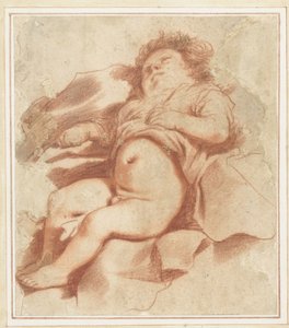 Studie spícího dítěte od Guercino