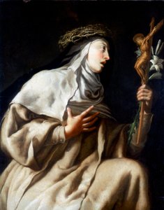 Svatá Tereza z Avily před křížem, c1621-1663