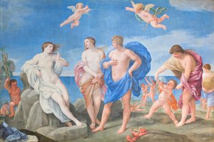 Ariadna a Bacchus (olej na plátně) od Guido Reni